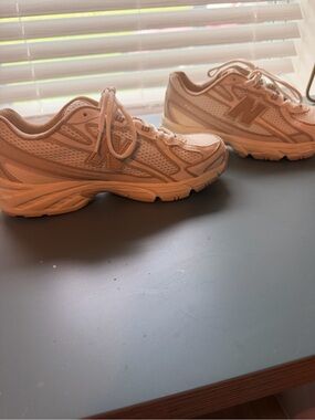 New Balance Women's Cream Mesh Athletic Sneakers